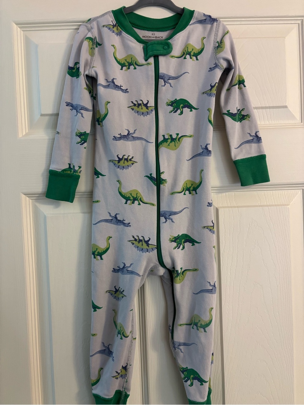 Moon & Back Hanna Andersson Dinosaur Zip One-Piece